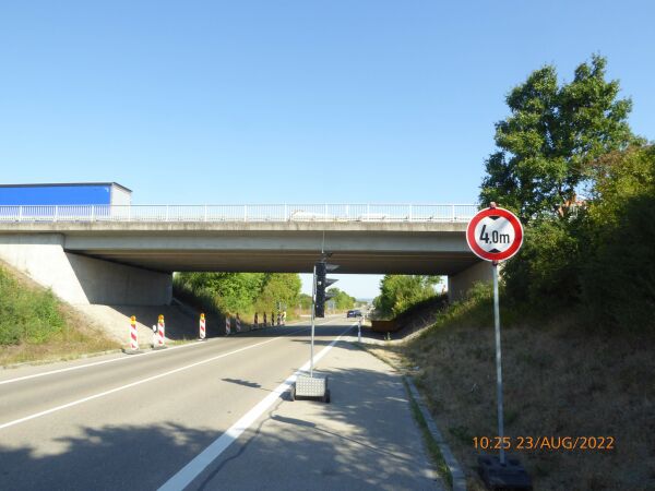 B 13, Instandsetzung Brücke B470 über B13 bei Bad Windsheim